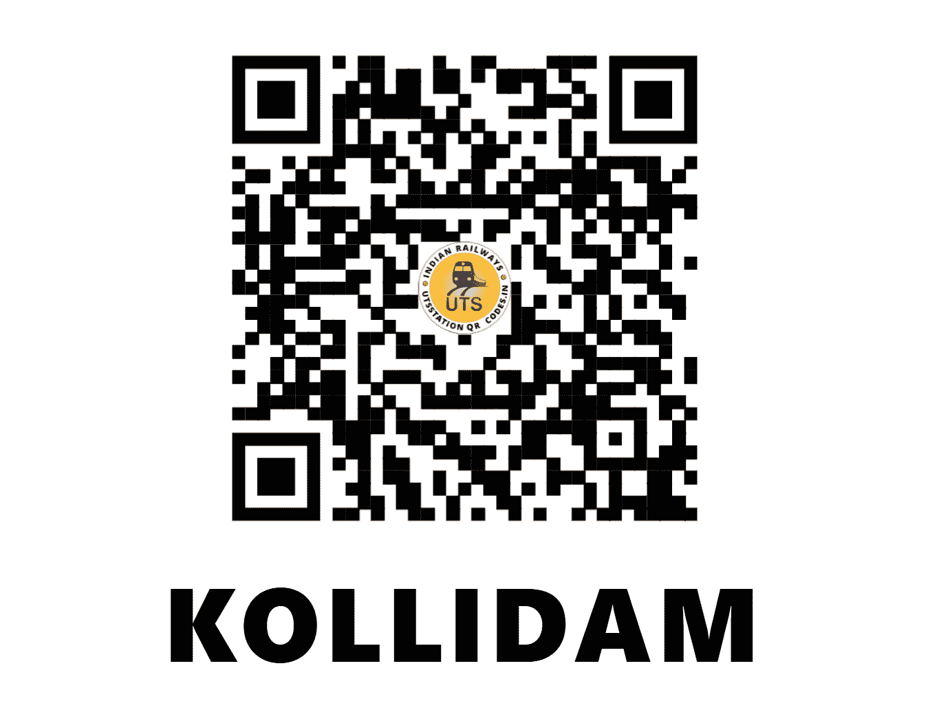 UTS QR Code for KOLLIDAM - CLN (SR - TAMIL NADU)